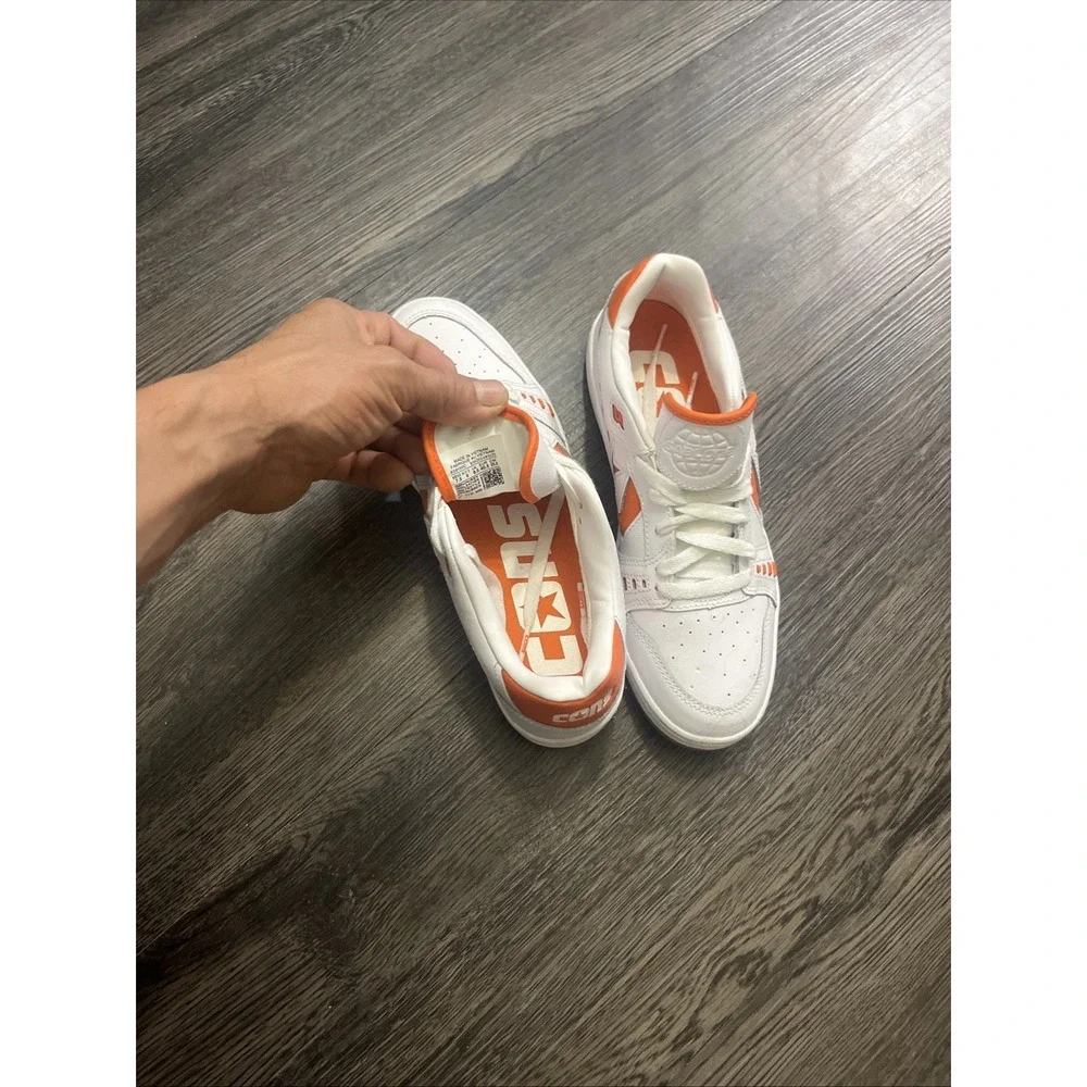 CONVERSE AS-1 PRO SIZE 7.5 man 9woman white ORANGE SHOE ALEXIS SABLONE A08130C